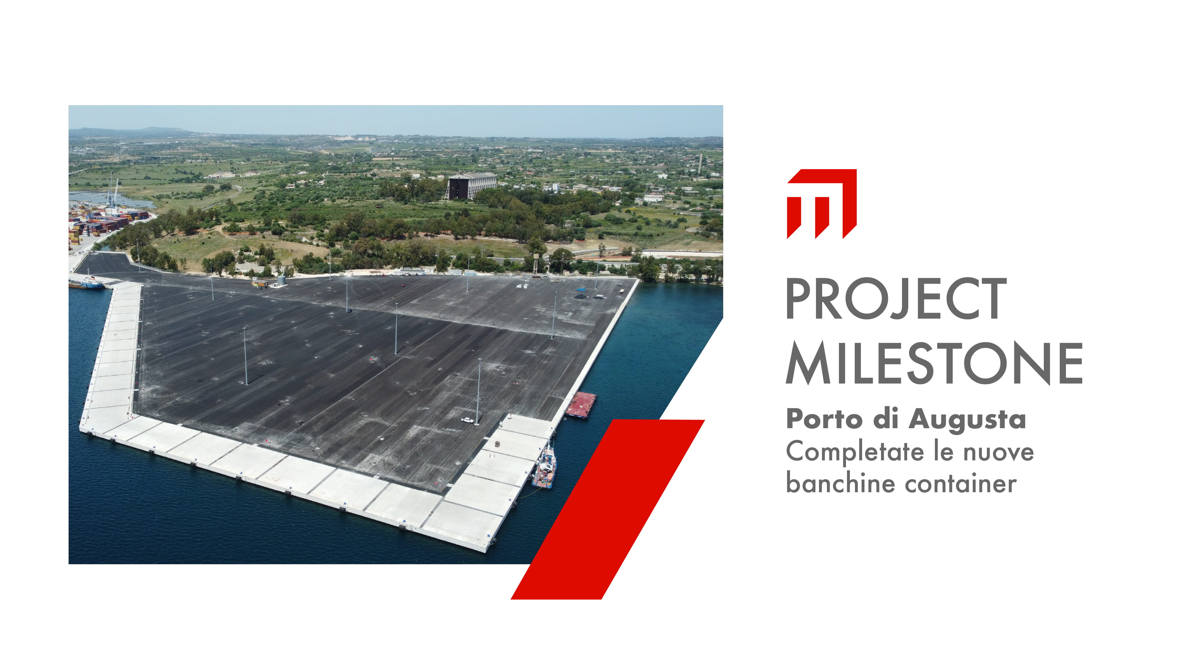 Porto di Augusta: completate le nuove banchine container