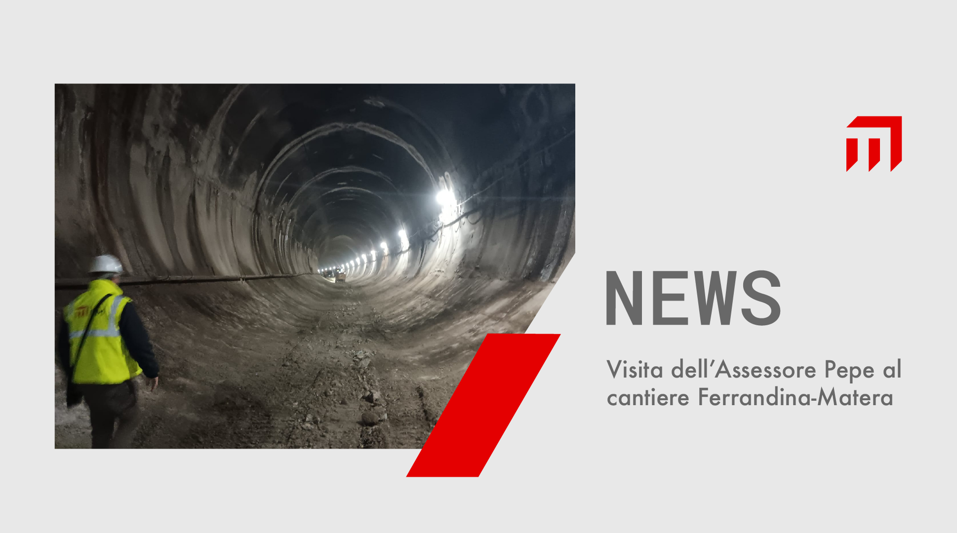 Visita in cantiere dell’Assessore Pepe al cantiere Ferrandina-Matera