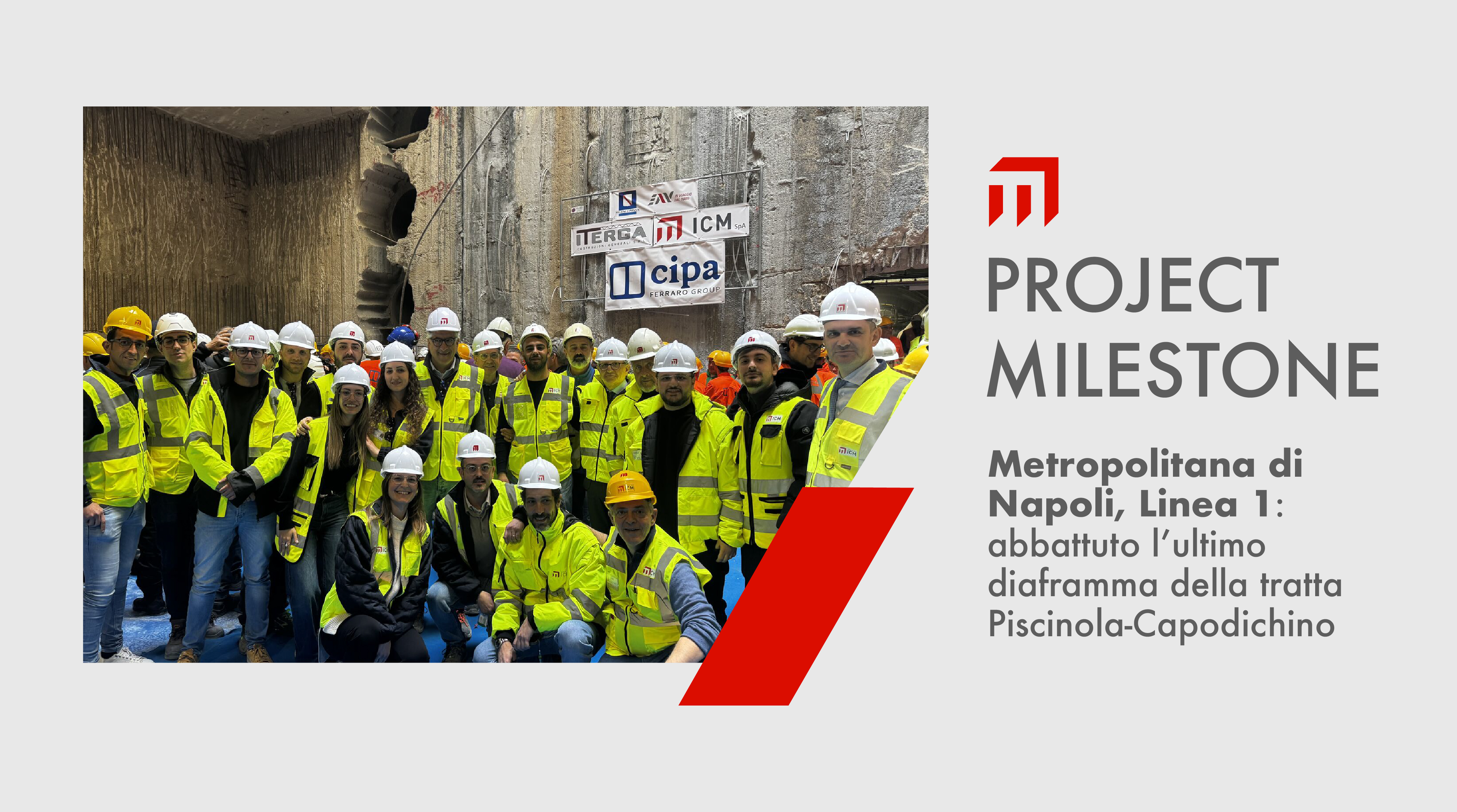 Metropolitana di Napoli, Linea 1: abbattuto l’ultimo diaframma della tratta Piscinola-Capodichino